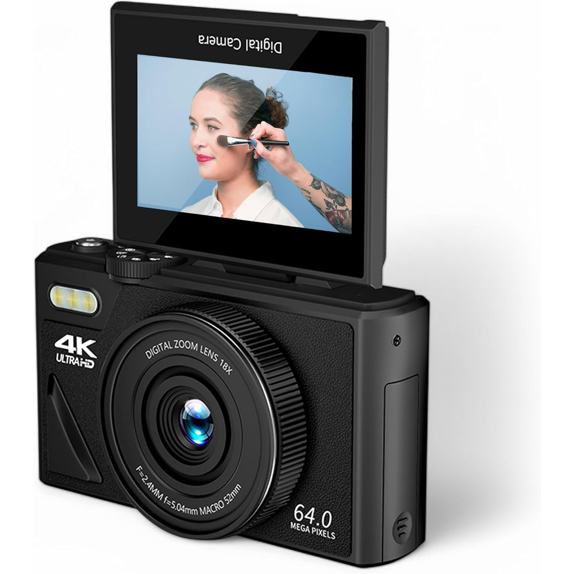 KamKorda Digital Compact Camera with 180� Flip Screen